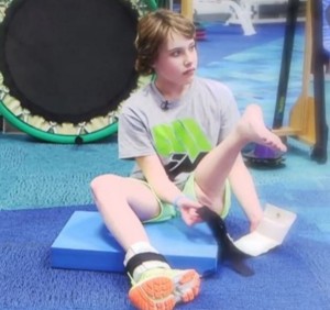 Grace Bunke, a cancer survivor who chose to get rotationplasty